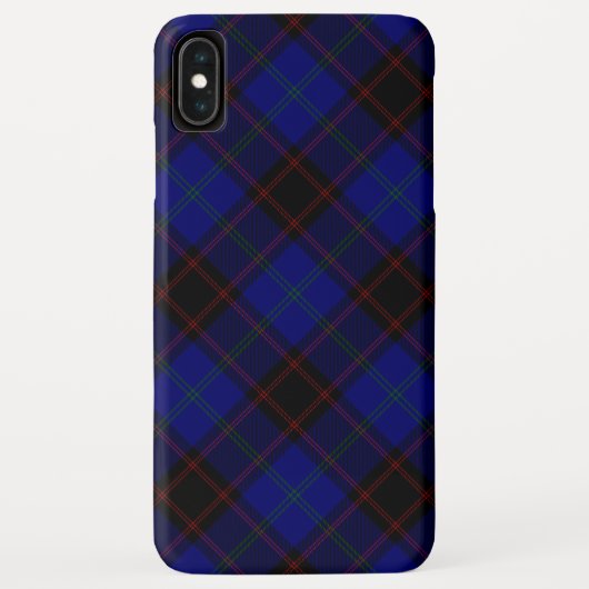 Zuhause tartan blau kariert Case-Mate iPhone hülle (Rückseite)