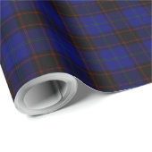 Zuhause tartan blau kariert geschenkpapier (Rolleneckpunkt)