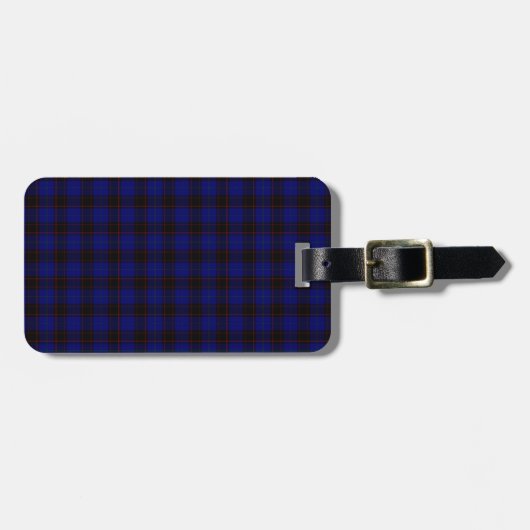 Zuhause Tartan Gepäckanhänger (Vorderseite horizontal)