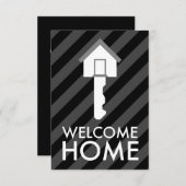 Zuhause-Taste Einladung (Vorne/Hinten)