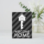 Zuhause-Taste Postkarte (Stehend Vorderseite)