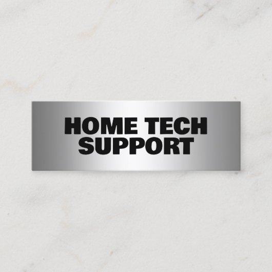 Zuhause-Tech-Support Mini Visitenkarte (Vorderseite)