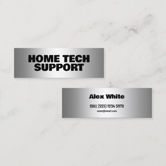 Zuhause-Tech-Support Mini Visitenkarte (Vorne/Hinten)