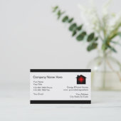 Zuhause-Technologie-Geschäfts-Karten Visitenkarte (Stehend Vorderseite)