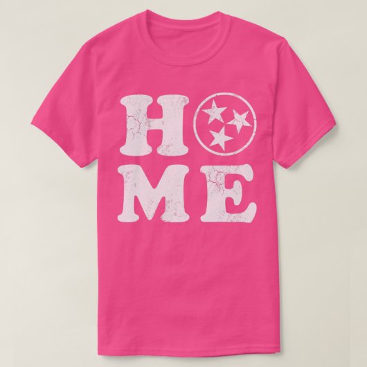 Zuhause Tennessee Flag Orange T-Shirt (Design vorne)