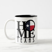 ZUHAUSE Texas 11oz Zwei-Tone-Kaffee-Tasse Zweifarbige Tasse (Links)