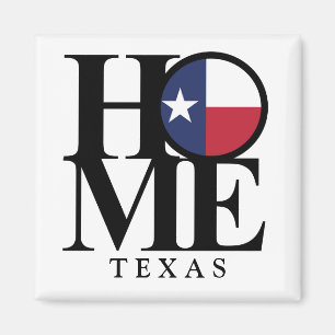 ZUHAUSE Texas 2x2 Square Magnet