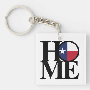 ZUHAUSE Texas Lone Star Schlüsselanhänger Kleiner
