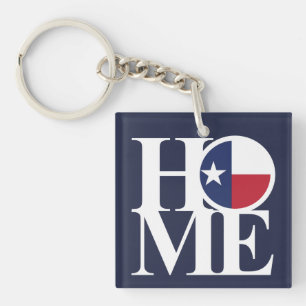 ZUHAUSE Texas Lone Star Schlüsselanhänger Small Sq