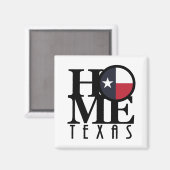 ZUHAUSE Texas Magnet (Vorderseite/Rückseite)
