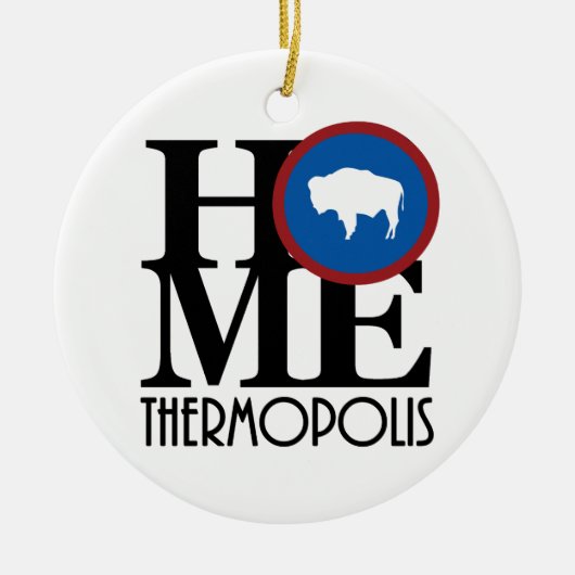 ZUHAUSE Thermopolis Keramik Ornament (Vorne)