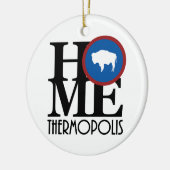 ZUHAUSE Thermopolis Keramik Ornament (Links)