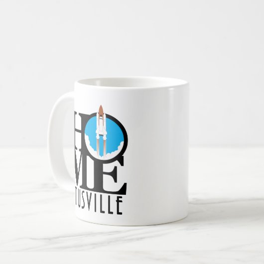 ZUHAUSE Titusville Shuttle 11oz Kaffeetasse (Vorderseite Links)
