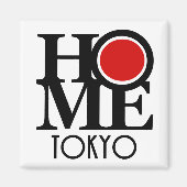 ZUHAUSE Tokio (Englisch) Magnet (Vorne)