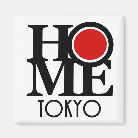ZUHAUSE Tokio (Englisch) Magnet (Vorne)