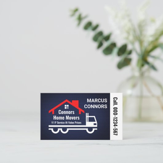 Zuhause-Transport auf Drahtgitter Visitenkarte (Stehend Vorderseite)