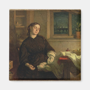 Zuhause-Träume, 1869 (Öl auf der Leinwand Magnet