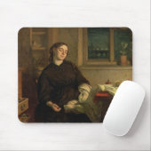 Zuhause-Träume, 1869 (Öl auf der Leinwand Mousepad (Mit Mouse)