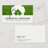 Zuhause-Tree-Logo | Gras | Schafe Visitenkarte (Vorne/Hinten)