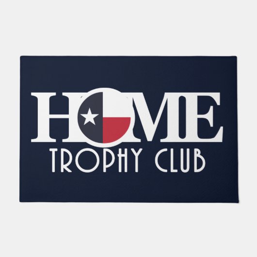 ZUHAUSE Trophy Club Texas Fußmatte (Vorderseite)