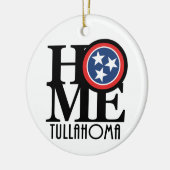 ZUHAUSE Tullahoma Tennessee Keramik Ornament (Links)