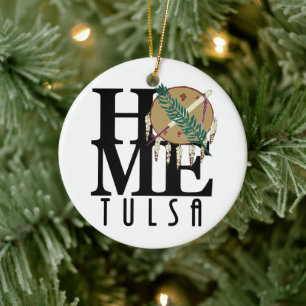 ZUHAUSE Tulsa Oklahahoma Keramik Ornament
