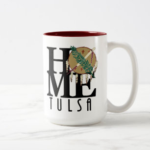 ZUHAUSE Tulsa Oklahoma 15oz Zweifarbige Tasse