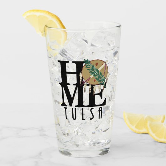 ZUHAUSE Tulsa Oklahoma Glas (Vorderseite Ice)