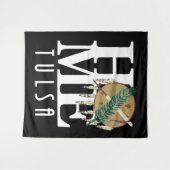 ZUHAUSE Tulsa Oklahoma Wandteppich (Vorderseite (Horizontal))