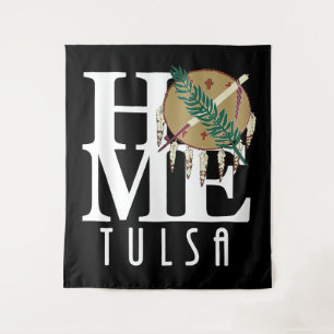 ZUHAUSE Tulsa Oklahoma Wandteppich