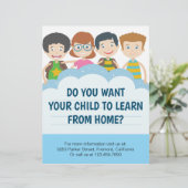 Zuhause Tutor Flyer (Stehend Vorderseite)