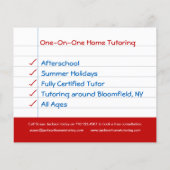 Zuhause Tutoring Flyer (Hinten)