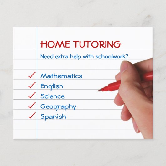 Zuhause Tutoring Flyer (Vorne)