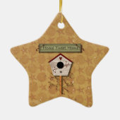 Zuhause Tweet Zuhause Ornament (Hinten)