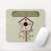 Zuhause Tweete Zuhause Mousepad (Mit Mouse)