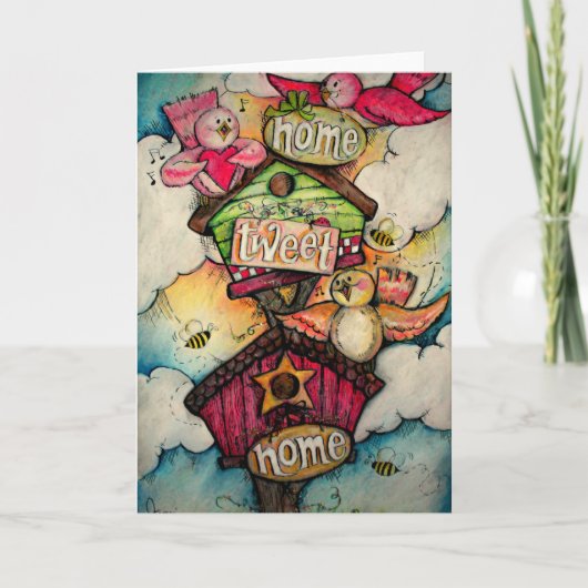 Zuhause tweeten Zuhause Karte (Vorderseite)