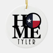 ZUHAUSE Tyler Texas Keramik Ornament (Vorne)