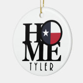 ZUHAUSE Tyler Texas Keramik Ornament (Links)