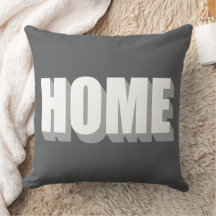 Zuhause Typografie minimalistisch, modern grau