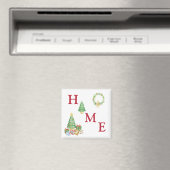 Zuhause Typografie Weihnachtsfeiertag Magnet (In Situ (Geschirrspüler))