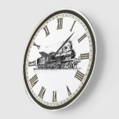 Zuhause-Uhr für antike Zugbüros Große Wanduhr (Winkel)