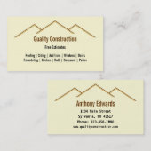 Zuhause-Umbau/Bausparte Visitenkarte (Vorne/Hinten)