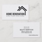 Zuhause Umbau des Renovierungsbaus Visitenkarte (Vorne/Hinten)