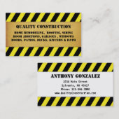 Zuhause-Umbau Visitenkarte (Vorne/Hinten)