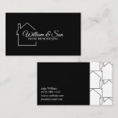 Zuhause-Umbau Visitenkarte (Vorne/Hinten)