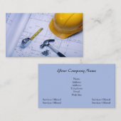 Zuhause-Umgestaltungs-/Zimmerei-Geschäfts-Karte Visitenkarte (Vorne/Hinten)