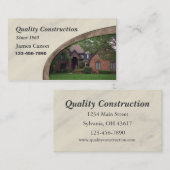 Zuhause-Umrüstungs- oder Baudienstkarte Visitenkarte (Vorne/Hinten)