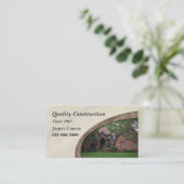 Zuhause-Umrüstungs- oder Baudienstkarte Visitenkarte (Stehend Vorderseite)
