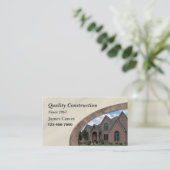 Zuhause-Umrüstungs- oder Baudienstkarte Visitenkarte (Stehend Vorderseite)