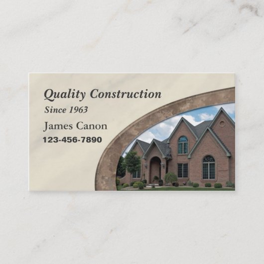 Zuhause-Umrüstungs- oder Baudienstkarte Visitenkarte (Vorderseite)